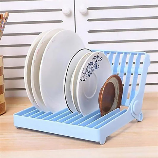 Small Kitchen Multipurpose Foldable Dish Plate Rack