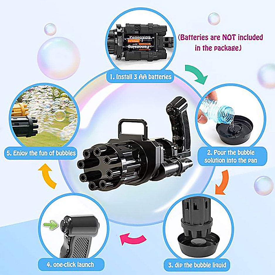 Automatic Bubble Water Gun For Kids