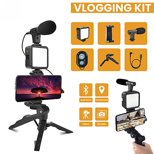 Ay-49 Vlogger Video Kits Mini Tripod Mobile Holder