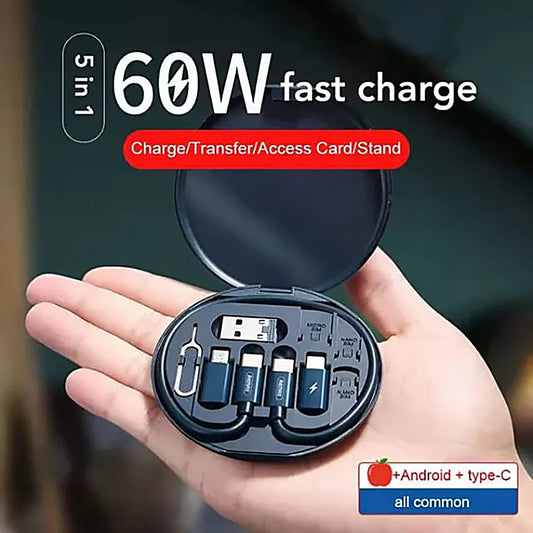 5 In 1 Data Cable Set All Solutions In One